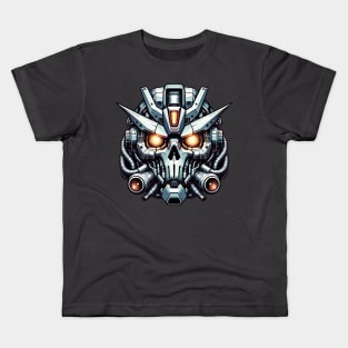 Biomech Skull S01 D72 Kids T-Shirt